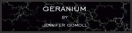Geranium by Jennifer Gomoll